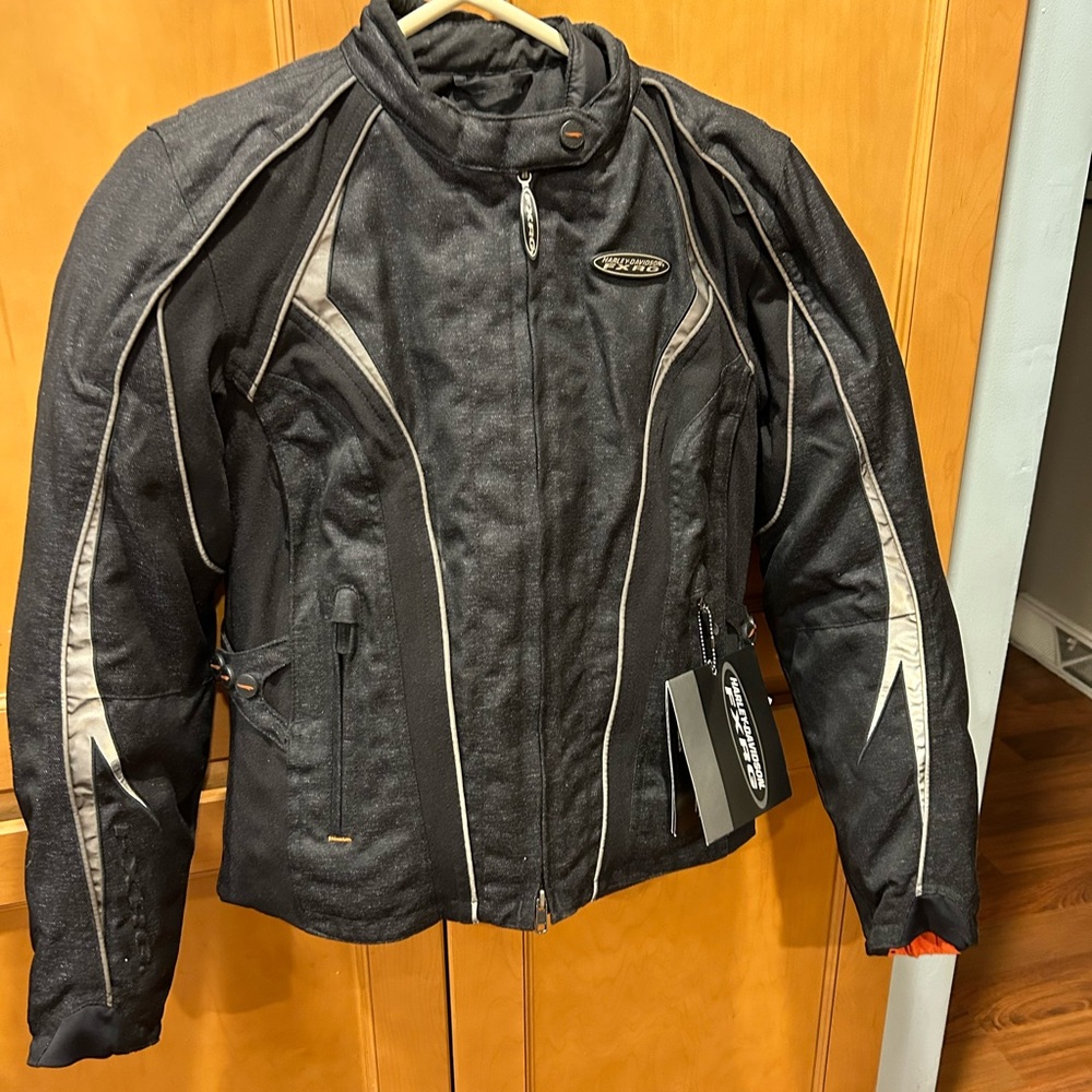 NWT HARLEY DAVIDSON FXRG 98366-09VW Women Water Resistant Riding Jacket:SMALL